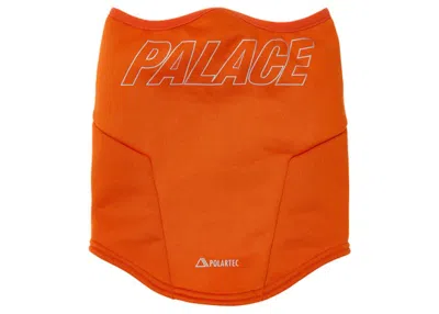 Pre-owned Palace Men's  Polartec Powerstretch Face Warmer In Orange
