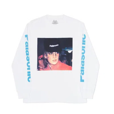 Pre-owned Palace Men's  P.o.w. Long Sleeve Tee Shirt In White