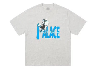 Pre-owned Palace Men's  Pow Pow T-shirt In Grey Marl In Gray