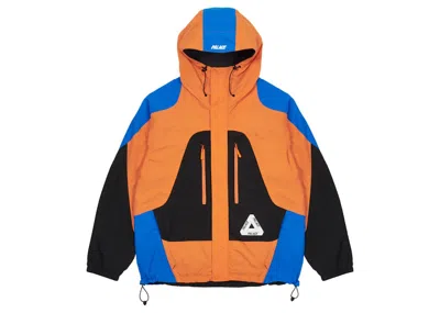 Pre-owned Palace Men's  Powder Jacket In Orange/black/blue In Multi