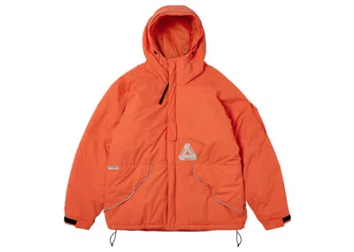 Pre-owned Palace Men's  Ptech Hooded Jacket In Orange