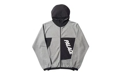 Pre-owned Palace Men's  Ptech Track Jacket In Grey Heather/black