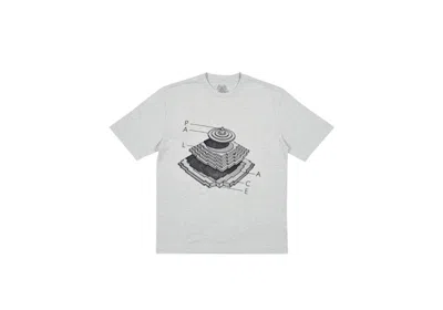 Pre-owned Palace Men's  Pyramidal T-shirt In Grey Marl