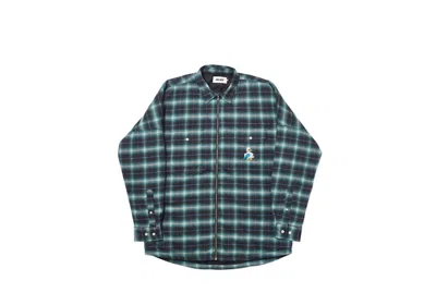 Pre-owned Palace Men's  Quacked Shirt In Turquoise In Blue