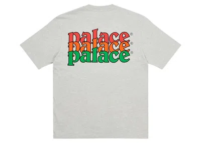 Pre-owned Palace Men's  Quality T-shirt In Grey Marl In Gray