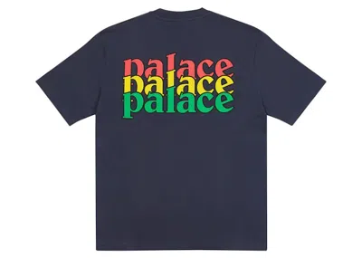 Pre-owned Palace Men's  Quality T-shirt In Navy Blue