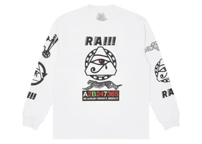 Pre-owned Palace Men's  Ra Longsleeve In White