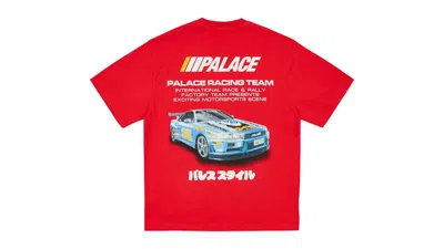 Pre-owned Palace Men's  Racey T-shirt In Truest Red