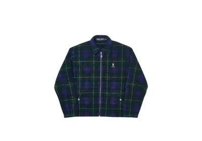 Pre-owned Palace Men's  Ralph Lauren Polar Fleece Harrington In Glen Plaid