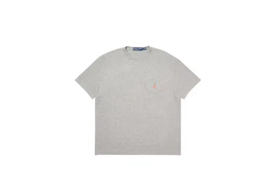 Pre-owned Palace Men's  Ralph Lauren Waffle Pocket Tee Shirt In Andover Heather
