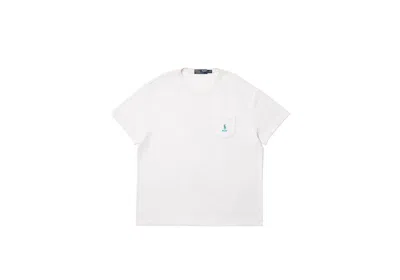 Pre-owned Palace Men's  Ralph Lauren Waffle Pocket Tee Shirt In Pure White