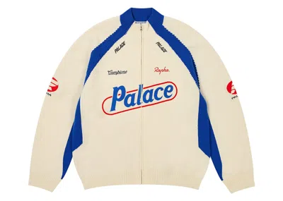Pre-owned Palace Men's  Rapha Zip Knit In White