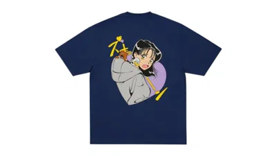 Pre-owned Palace Men's  Rear View T-shirt In Navy Blue