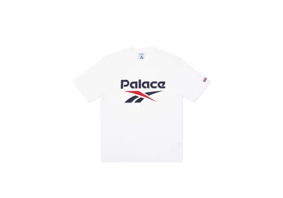 Pre-owned Palace Men's  Reebok Pbok T-shirt In White
