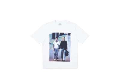Pre-owned Palace Men's  Reign Man T-shirt In White