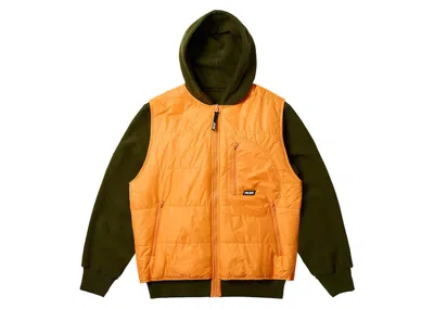 Pre-owned Palace Men's  Reversible Vest Hoodie In The Deep Green