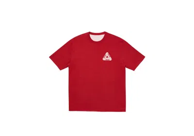 Pre-owned Palace Men's  Reverso Tee Shirt In Red/pink In Multi