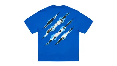 Pre-owned Palace Men's  Ripped Tri T-shirt In Blue Berry