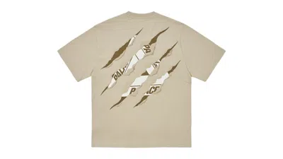 Pre-owned Palace Men's  Ripped Tri T-shirt In Stoney Grey In Gray
