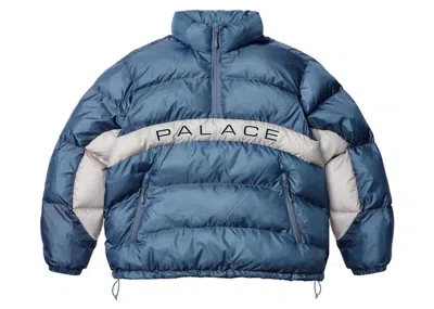 Pre-owned Palace Men's  Ripstop Arc Puffer Jacket In Blue