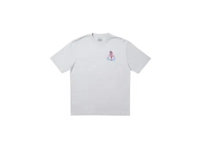 Pre-owned Palace Men's  Rolls P3 T-shirt In Grey Marl