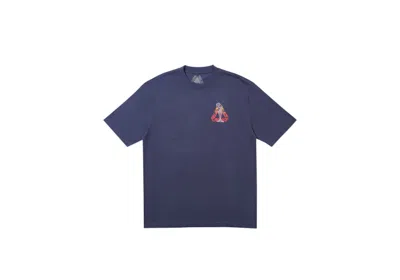 Pre-owned Palace Men's  Rolls P3 T-shirt In Navy Blue