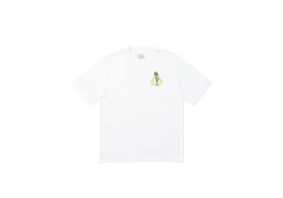 Pre-owned Palace Men's  Rolls P3 T-shirt In White