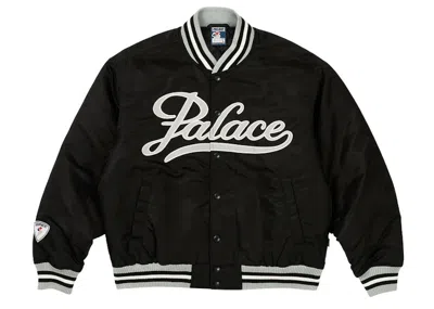Pre-owned Palace Men's  Satin The Arena Jacket In Black