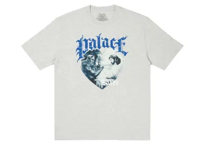 Pre-owned Palace Men's  Save Thyself T-shirt In Grey Marl