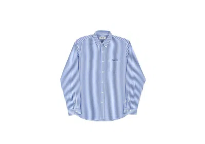 Pre-owned Palace Men's  Service Shirt In White/navy Blue In Multi