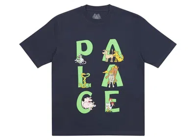 Pre-owned Palace Men's  Session T-shirt In Navy Blue