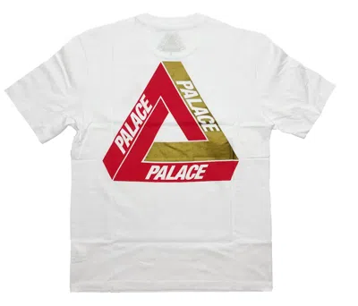 Pre-owned Palace Men's  Shanghai Exclusive Tri Ferg Tee Shirt In White