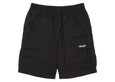 Pre-owned Palace Men's  Shell Cargo Shorts (fw21) In Black