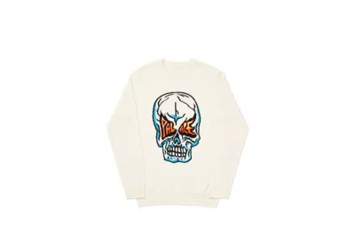 Pre-owned Palace Men's  Skull Knit In White