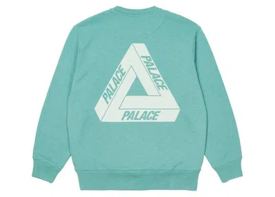 Pre-owned Palace Men's  Slub Crew (fw21) In Green