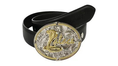 Pre-owned Palace Men's  Snake Bite Belt In Silver