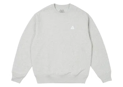 Pre-owned Palace Men's  Sofar Crew (fw24) In Grey Marl In Gray
