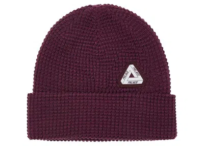 Pre-owned Palace Men's  Sofar Waffle Beanie In Purple