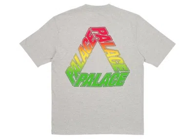 Pre-owned Palace Men's  Spectrum P3 T-shirt In Grey Marl
