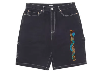 Pre-owned Palace Men's  Sphesh Shorts In Black Stone Wash