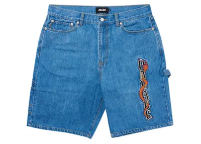 Pre-owned Palace Men's  Sphesh Shorts In Stone Wash In Gray