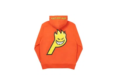 Pre-owned Palace Men's  Spitfire Live To Bun Hoodie In Dark Orange
