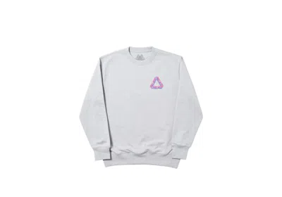 Pre-owned Palace Men's  Split P3 Crew In Grey Marl