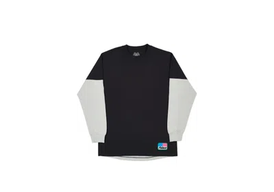 Pre-owned Palace Men's  Splitter Longsleeve In Black/grey Marl