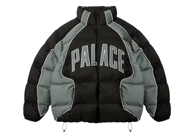Pre-owned Palace Men's  Sport Mit Puffer Jacket In Black/concrete Grey