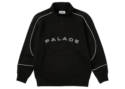 Pre-owned Palace Men's  Sport Piped 1/4 Zip In Black