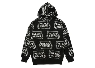 Pre-owned Palace Men's  Stella Artois Hoodie In Black/white Towel In Multi