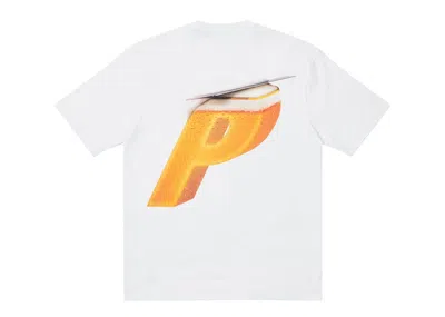 Pre-owned Palace Men's  Stella Artois Pskim T-shirt In White