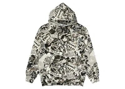 Pre-owned Palace Men's  Sticker Pack Hoodie In Black/white In Multi