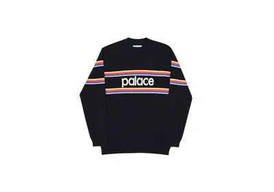 Pre-owned Palace Men's  Stripe Knit In Black